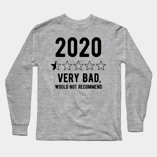 2020 Would Not Recommend bad review 2020 Long Sleeve T-Shirt by Gaming champion